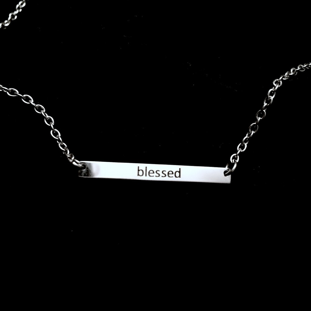 Blessed Bar Necklace